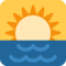 Sunrise emoji on Twitter